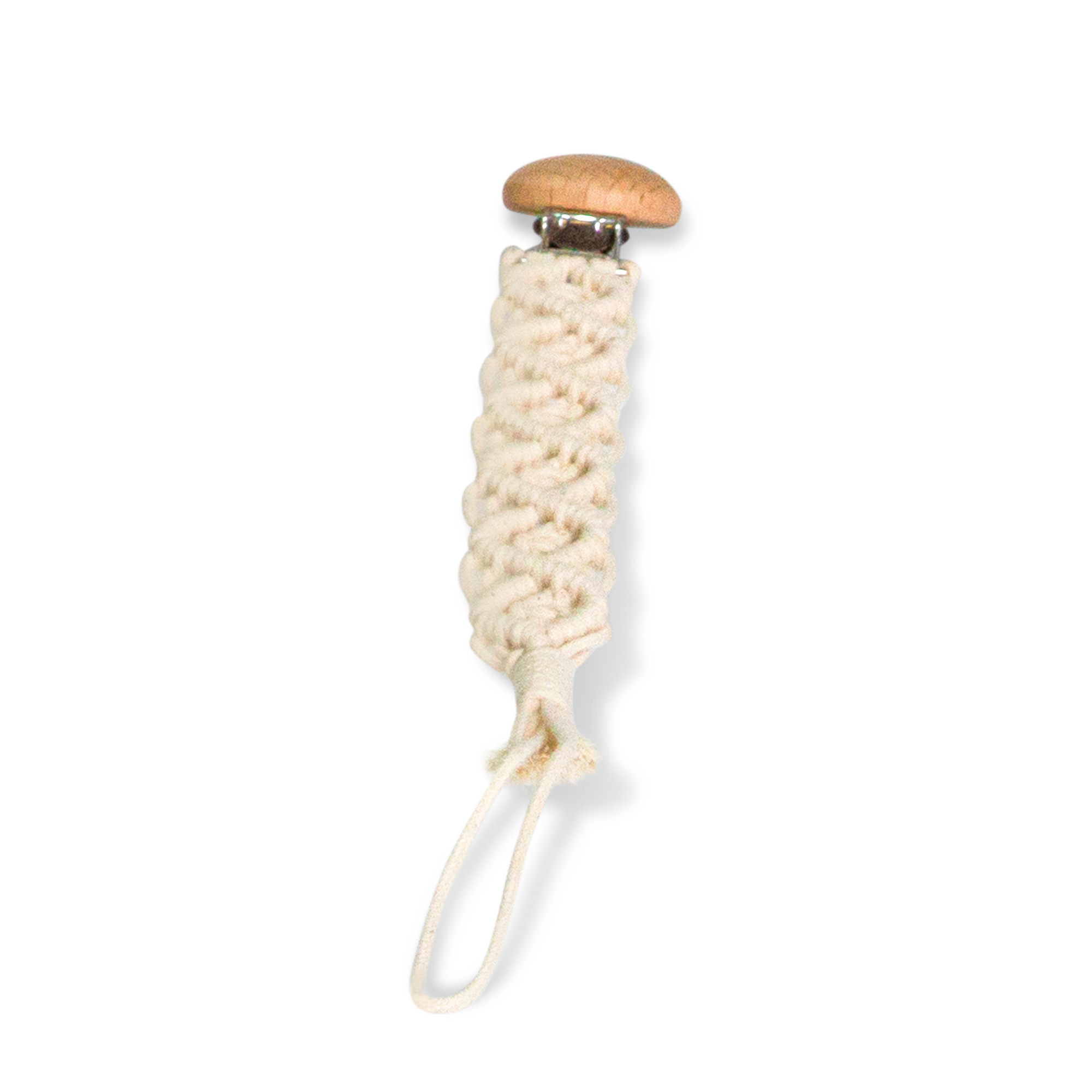 Neutral Chic Pacifier Clip for Baby