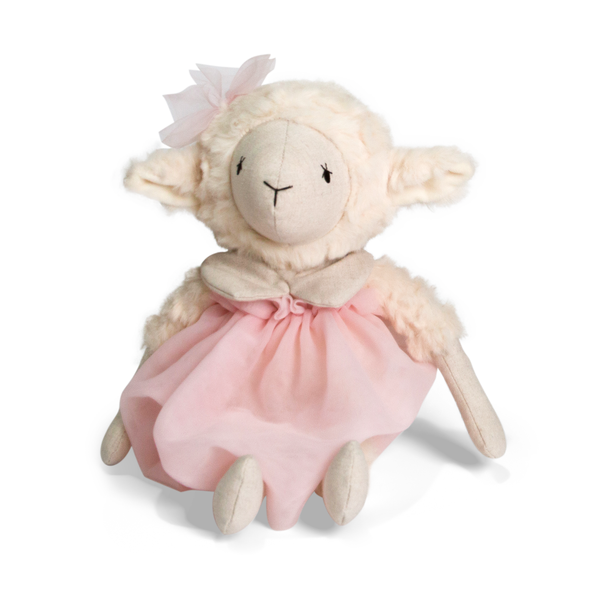 THE POP BOX LUXURY GIRL SHEEP PLUSH IN A PINK TUTU WITH BOW, PREMIUM ULTRA-SOFT KEEPSAKE FOR LUXURY GIFTING AND NURSERIES