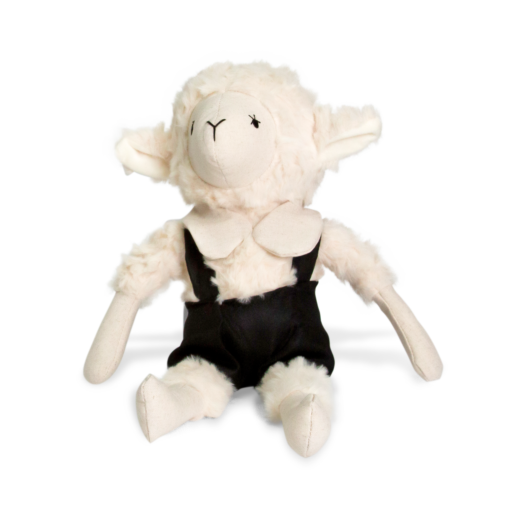 THE POP BOX LUXURY BOY SHEEP PLUSH IN SMART BLUE TROUSERS, PREMIUM ULTRA-SOFT KEEPSAKE FOR LUXURY GIFTING AND NURSERIES
